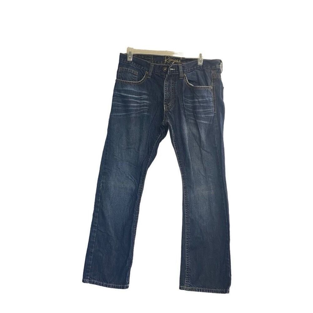 ROYAL Men’s‎ Jeans Size 36/30 Blue Hand Measures Shorter See Description